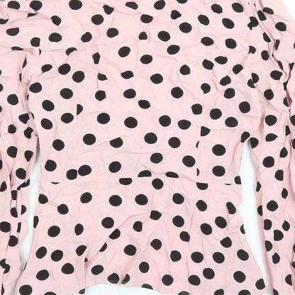 Womens UK Size 6 Marks and Spencer Pink Basic Blouse