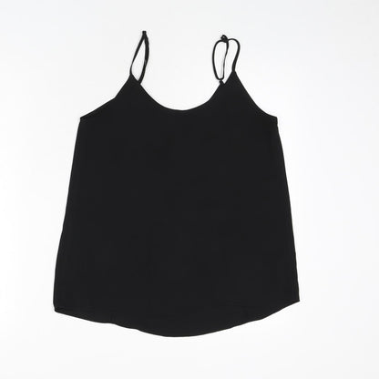 Womens UK Size 8 Oasis Black Camisole Tank