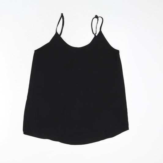 Womens UK Size 8 Oasis Black Camisole Tank