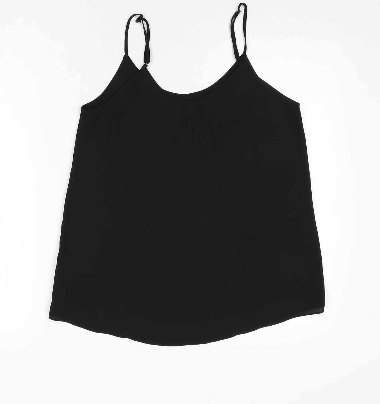 Womens UK Size 8 Oasis Black Camisole Tank