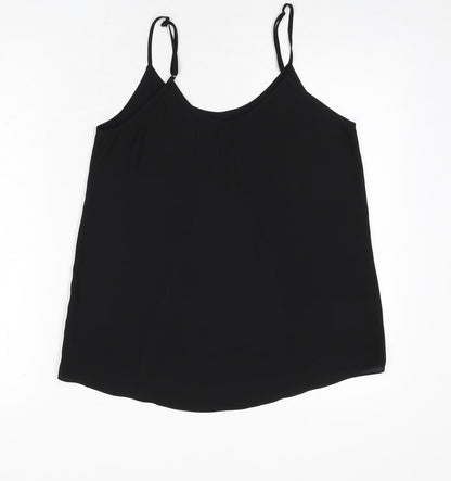 Womens UK Size 8 Oasis Black Camisole Tank