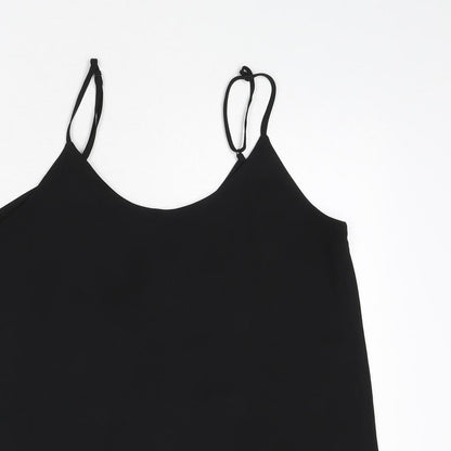Womens UK Size 8 Oasis Black Camisole Tank