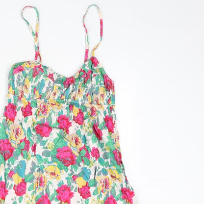 Womens UK Size 12 Topshop Multicoloured Camisole Tank