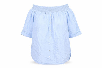 Womens UK Size 12 River Island Blue Basic Blouse
