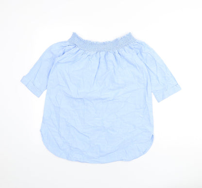 Womens UK Size 12 River Island Blue Basic Blouse