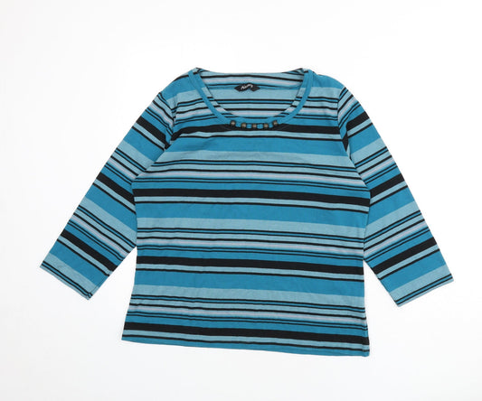 Womens UK Size 18 Alexara Blue Pullover Jumper