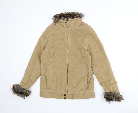 Crew Clothing Womens Beige Jacket Size 8 Zip