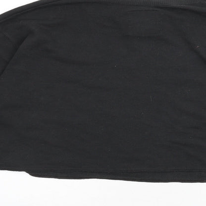 Hollister Womens Grey Cotton Pullover Sweatshirt Size L Pullover - Cropped, Slogan, Heart, Wings