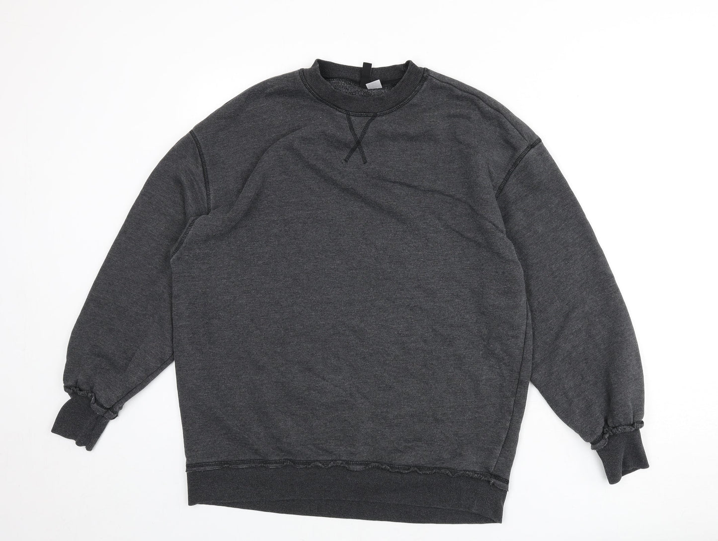 Divided Womens Grey Cotton Pullover Sweatshirt Size S Pullover