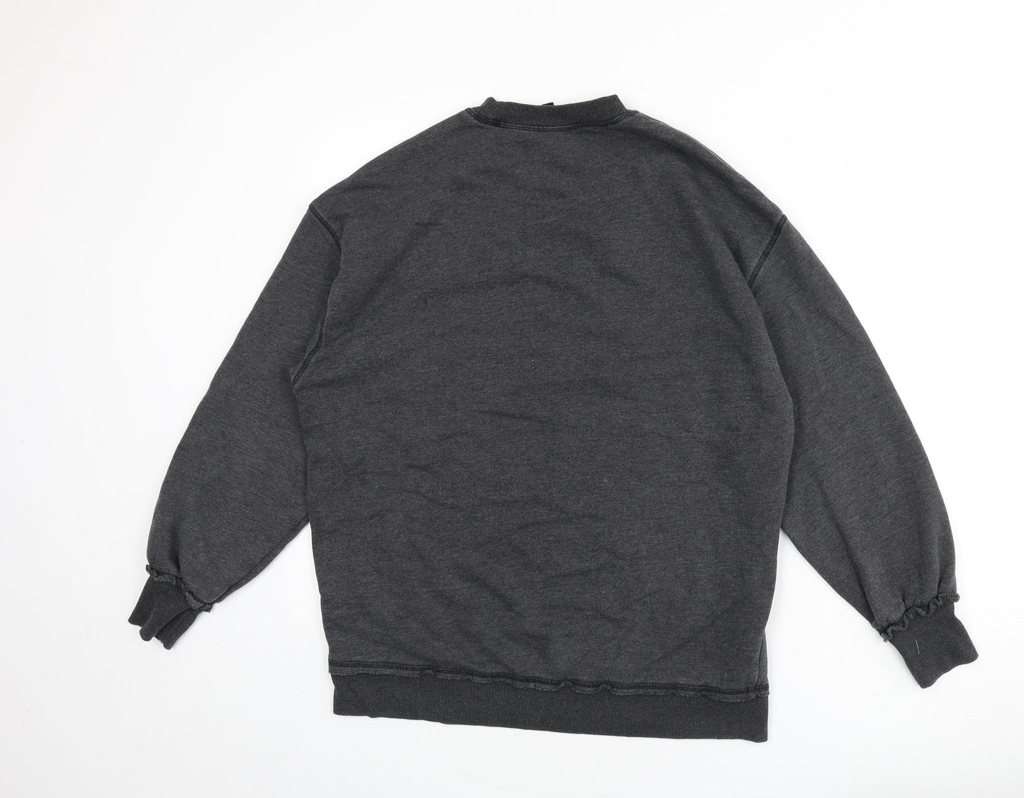 Divided Womens Grey Cotton Pullover Sweatshirt Size S Pullover