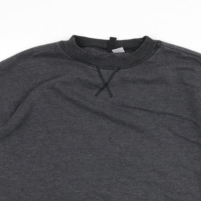 Divided Womens Grey Cotton Pullover Sweatshirt Size S Pullover