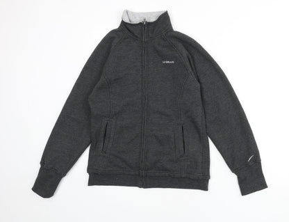 Womens UK Size 10 LA Gear Grey Full Zip Sweatshirt
