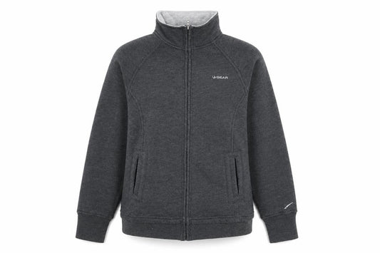 Womens UK Size 10 LA Gear Grey Full Zip Sweatshirt