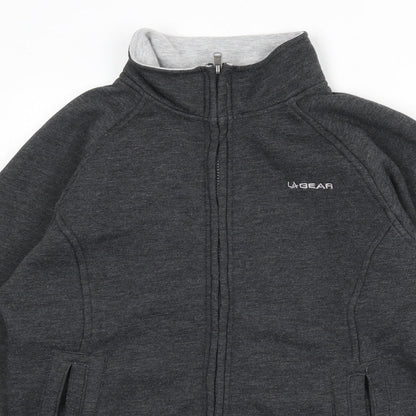Womens UK Size 10 LA Gear Grey Full Zip Sweatshirt