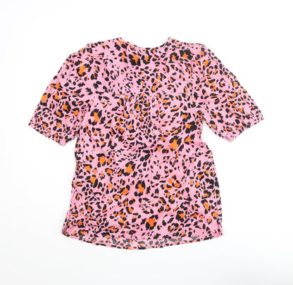 Womens UK Size 6 Marks and Spencer Pink Basic Blouse