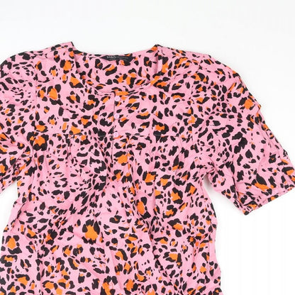 Womens UK Size 6 Marks and Spencer Pink Basic Blouse