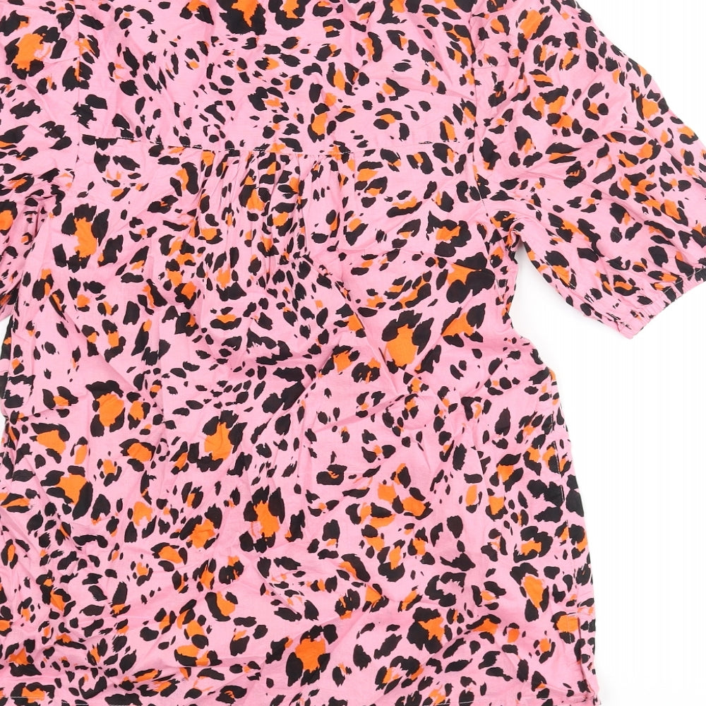 Womens UK Size 6 Marks and Spencer Pink Basic Blouse