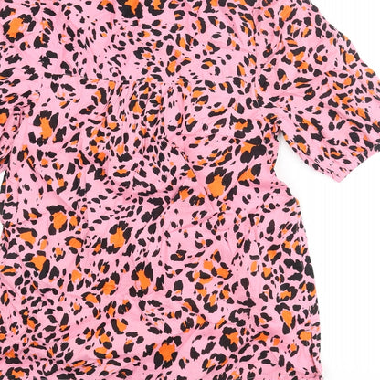 Womens UK Size 6 Marks and Spencer Pink Basic Blouse