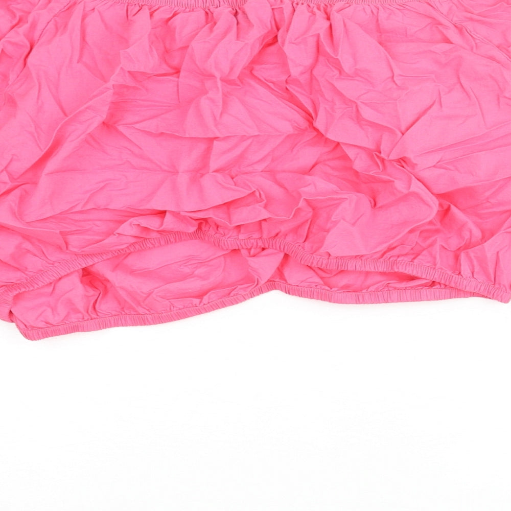 Womens UK Size 18 Marks and Spencer Pink Cropped Blouse