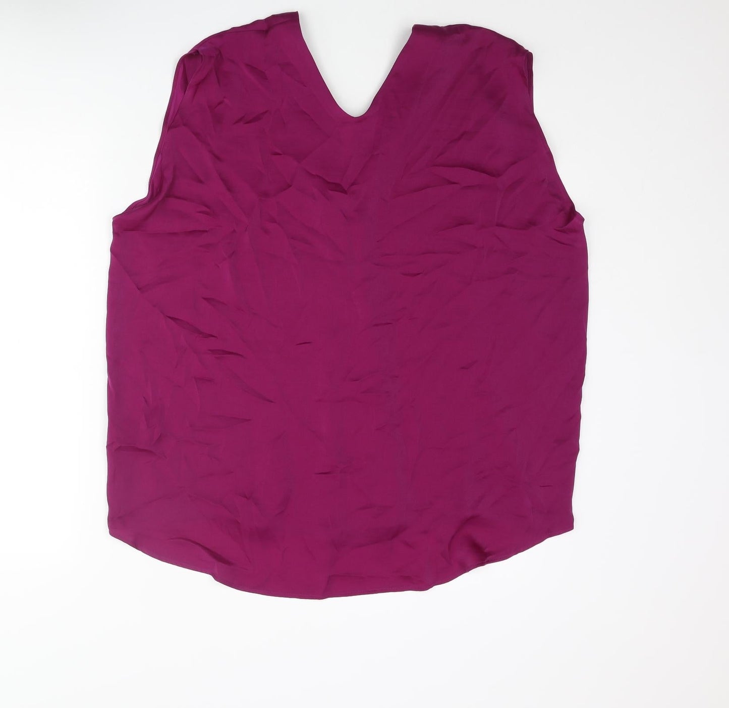 Womens UK Size 2 Marks and Spencer Purple Camisole Blouse