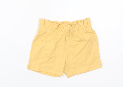 Marks and Spencer Baby Yellow Cotton Cropped Trousers Size 6-9 Months Pullover