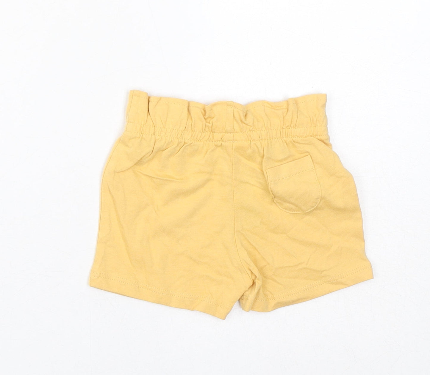 Marks and Spencer Baby Yellow Cotton Cropped Trousers Size 6-9 Months Pullover