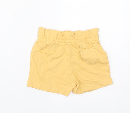 Marks and Spencer Baby Yellow Cotton Cropped Trousers Size 6-9 Months Pullover