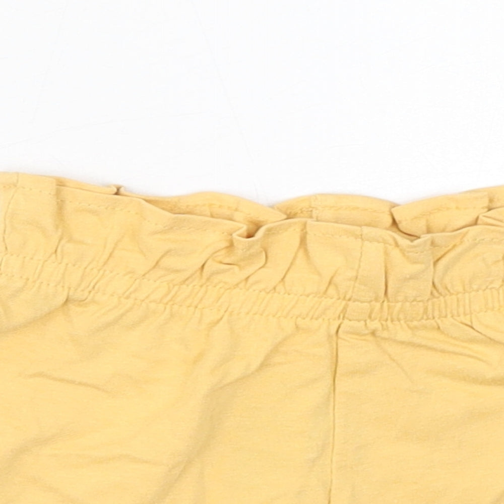 Marks and Spencer Baby Yellow Cotton Cropped Trousers Size 6-9 Months Pullover