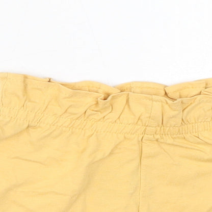 Marks and Spencer Baby Yellow Cotton Cropped Trousers Size 6-9 Months Pullover