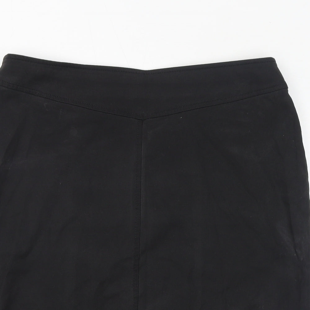 Brook Taverner Womens Black Polyester Straight & Pencil Skirt Size 12 Zip