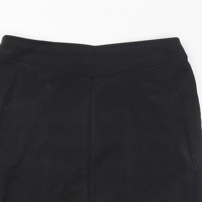 Brook Taverner Womens Black Polyester Straight & Pencil Skirt Size 12 Zip