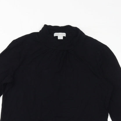 Womens UK Size 12 Monsoon Black Basic T-Shirt