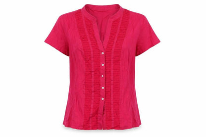 Womens UK Size 14 Autograph Pink Basic Button-Up