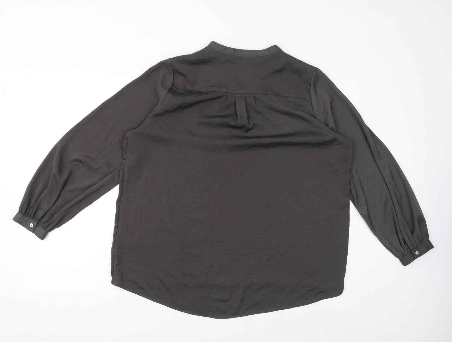 Womens UK Size 14 Marks and Spencer Grey Basic Blouse
