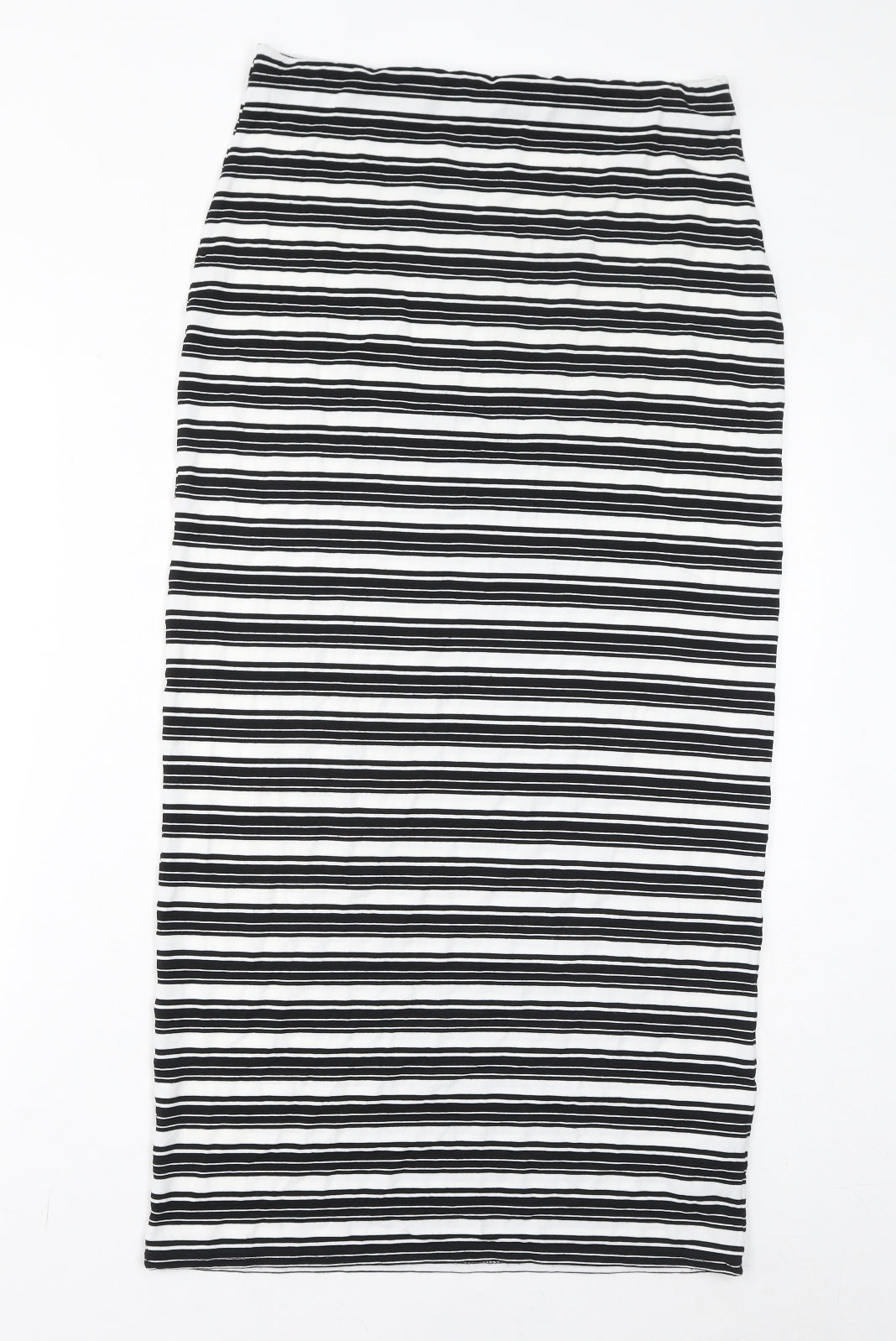 Capsule Womens White Striped Viscose Bandage Skirt Size 12