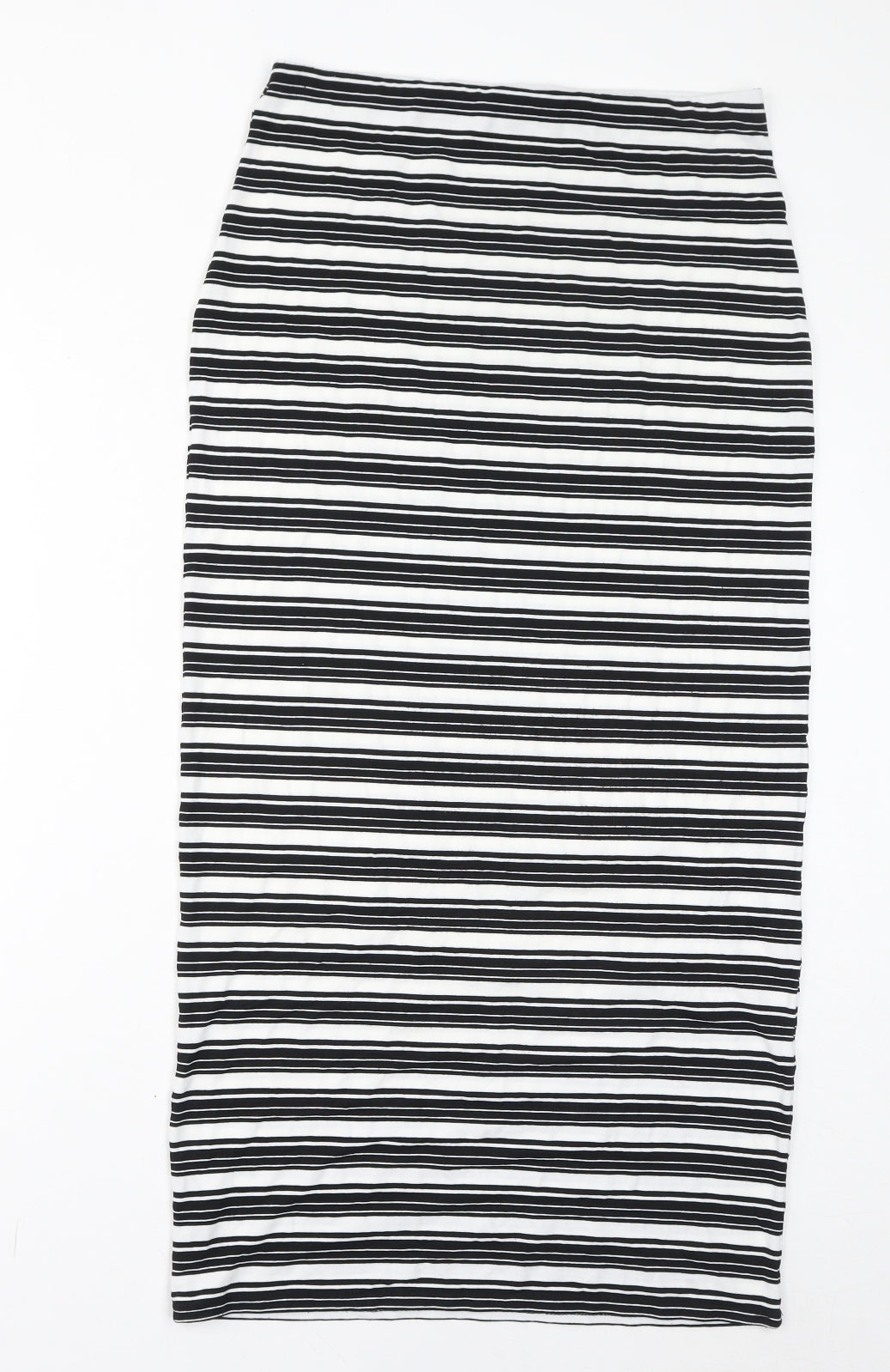 Capsule Womens White Striped Viscose Bandage Skirt Size 12