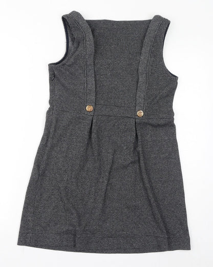 m butterfly Womens Grey Viscose Tank Dress Size L Round Neck Zip