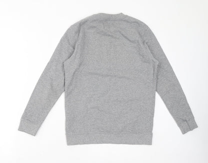 VANS Womens Grey Cotton Pullover Sweatshirt Size M Pullover - Logo