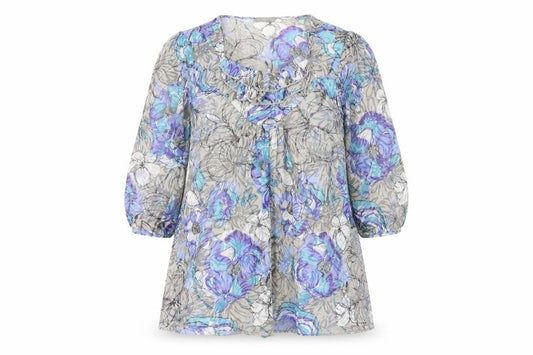 Womens UK Size 10 Per Una Multicoloured Basic Blouse