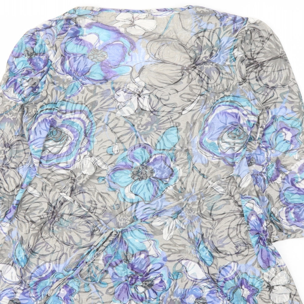 Womens UK Size 10 Per Una Multicoloured Basic Blouse