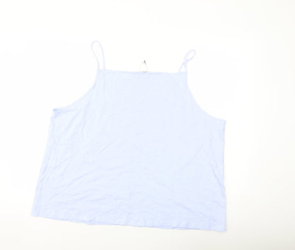 Womens UK Size 24 Marks and Spencer Blue Basic Tank