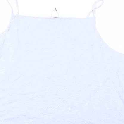 Womens UK Size 24 Marks and Spencer Blue Basic Tank