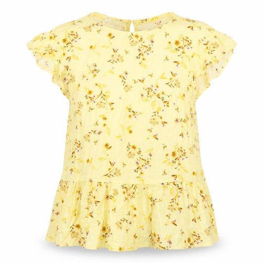 Womens UK Size 6 C&A Yellow Basic Blouse