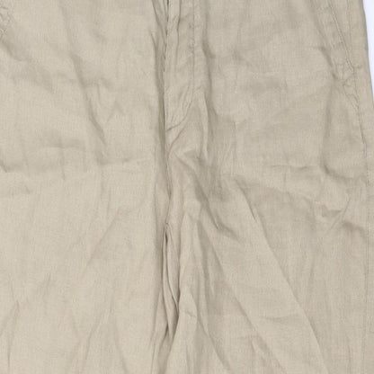 Womens UK Size 32 in Linea Regular Fit  Beige Trousers