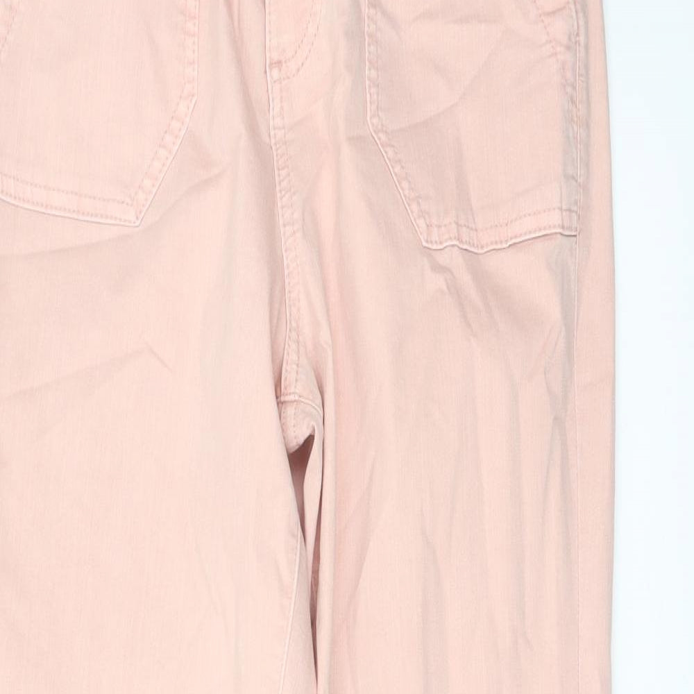 Womens UK Size 10 Marks and Spencer Regular Fit Jogger Pink Trousers