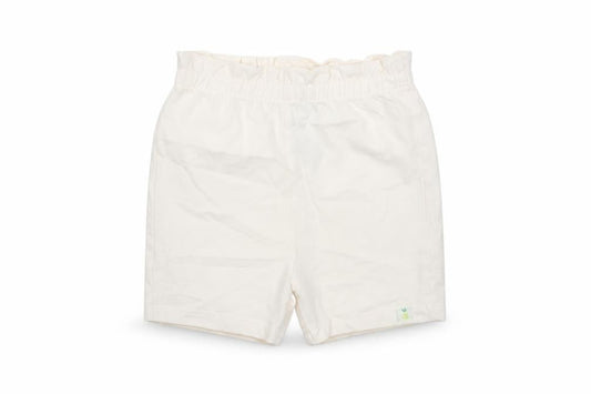 Marks and Spencer Girls Beige Cotton Cropped Trousers Size 18-24 Months Pullover - Embroidered