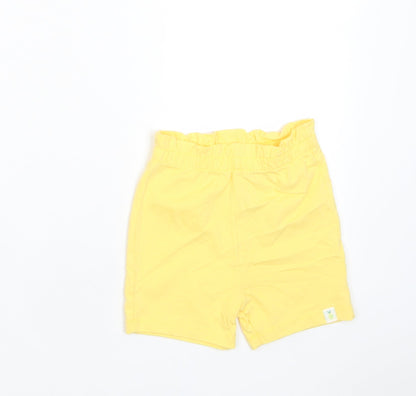 Marks and Spencer Girls Yellow Camel Cropped Trousers Size 12-18 Months Pullover - Embroidered