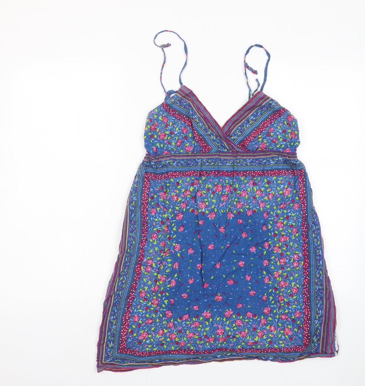 Best Mountain Womens Multicoloured Geometric Cotton A-Line Size L V-Neck Pullover