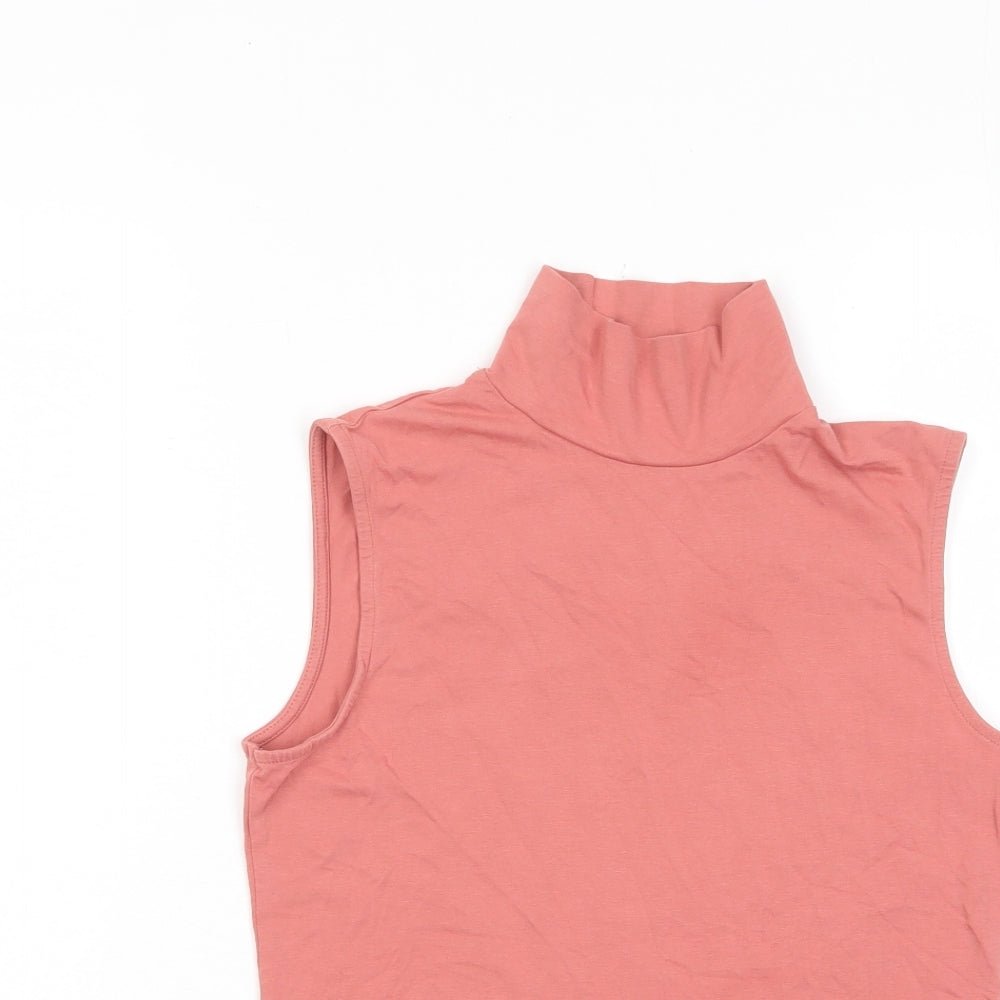 Womens UK Size 10 Marks and Spencer Pink Basic Tank