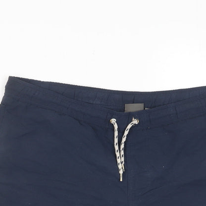 ASOS Mens Blue Polyester Sweat Shorts Size S L7 in Regular Drawstring - Pockets
